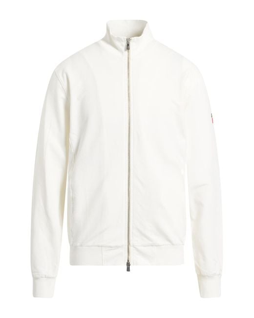 Cooperativa Pescatori Posillipo White Sweatshirt Cotton, Elastane for men