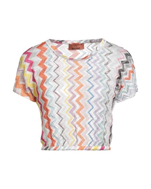 Missoni White Top Viscose, Polyester, Metallic Fiber