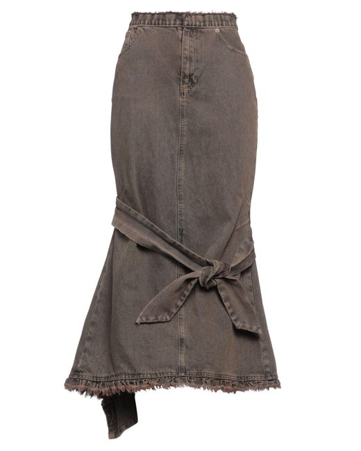 Cormio Brown Denim Skirt