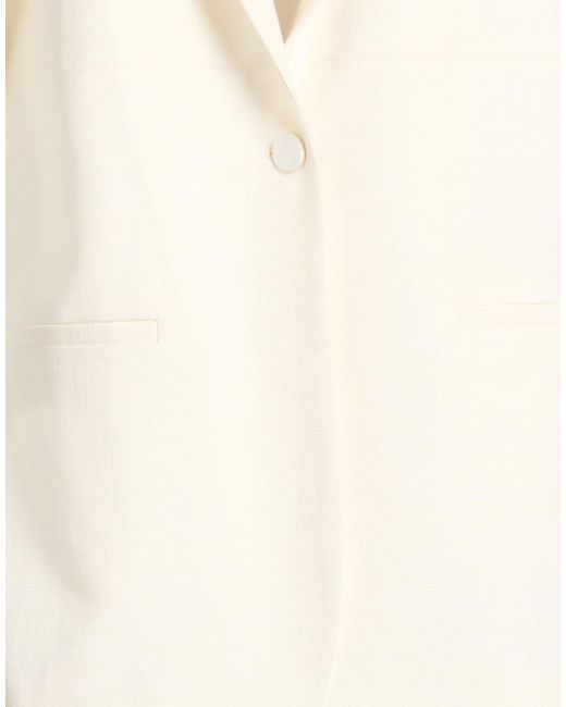 Aeron White Blazer Ecovero Viscose, Polyester, Elastane