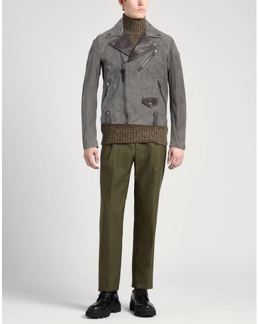 COACH Jacket Lambskin in Gray for Men | Lyst