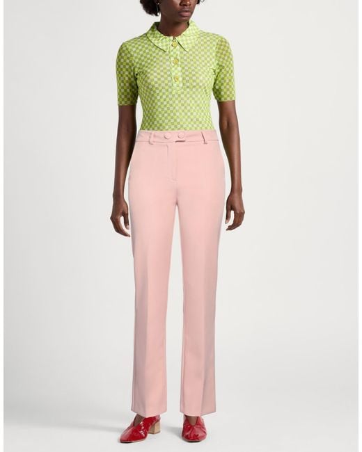 Cristinaeffe Pink Pants Polyester, Elastane