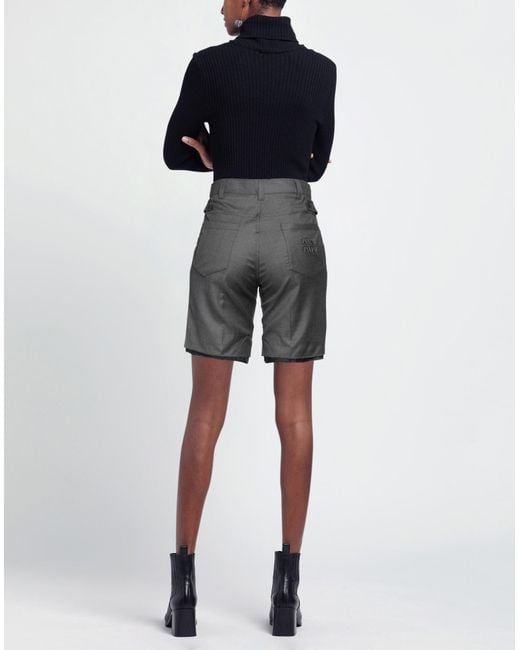 Miu Miu Gray Shorts & Bermuda Shorts