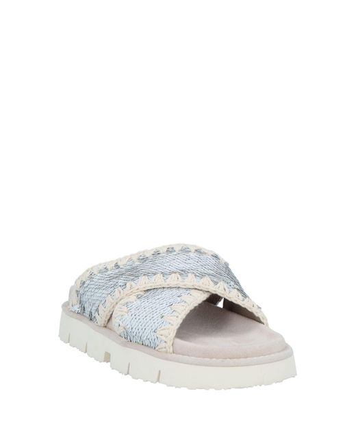 Mou White Sandals