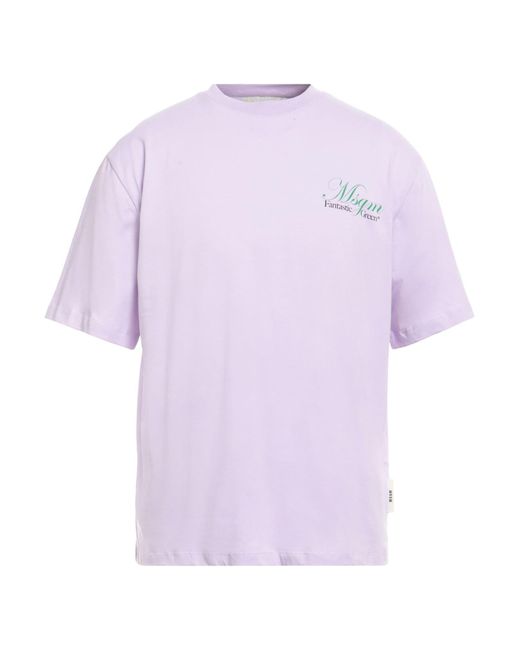 T-shirt di MSGM in Purple da Uomo
