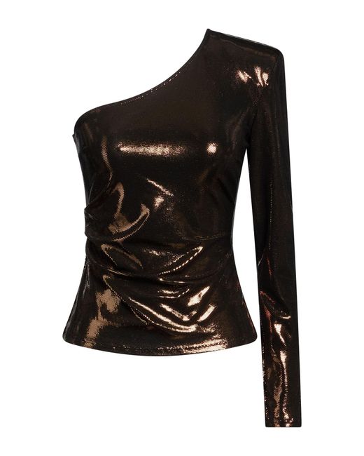 Patrizia Pepe Black Top Acetate, Elastane
