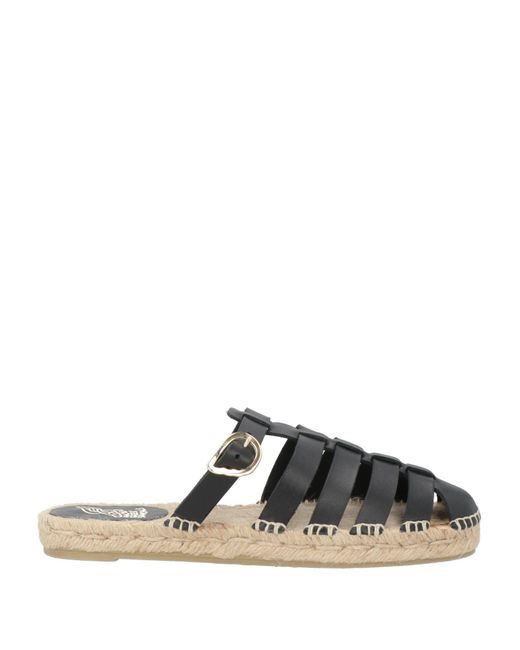 Castaner Black Espadrilles Leather