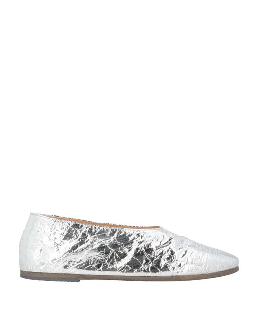 Marsèll White Ballet Flats Ovine Leather