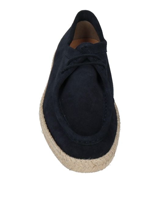 Geox Blue Lace-Up Shoes Leather for men