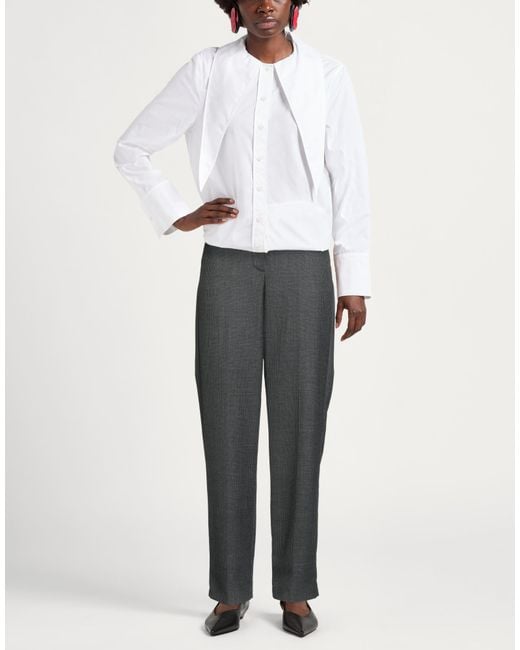 SEVENTY VENEZIA Gray Pants Polyester, Wool, Virgin Wool, Polyamide