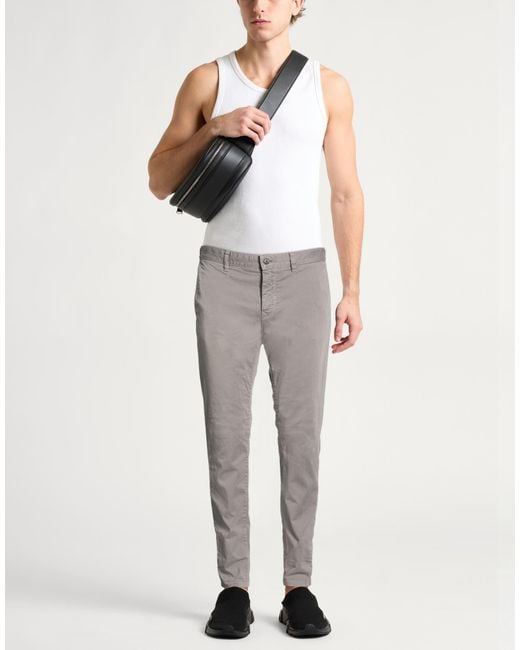 Boss Gray Pants Cotton, Elastane for men
