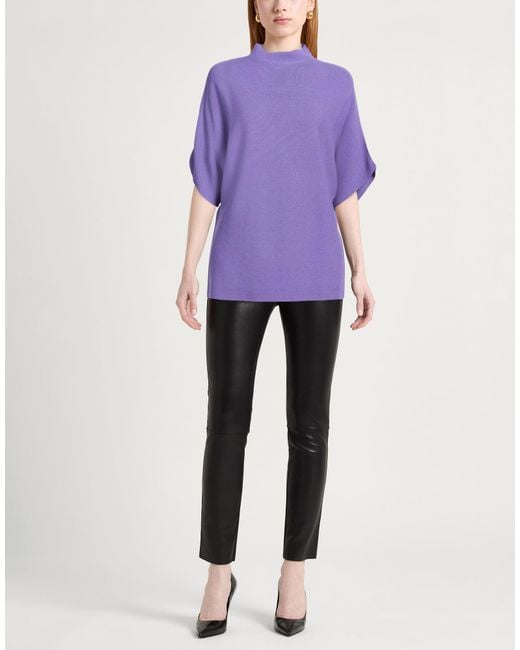 Liviana Conti Purple Turtleneck