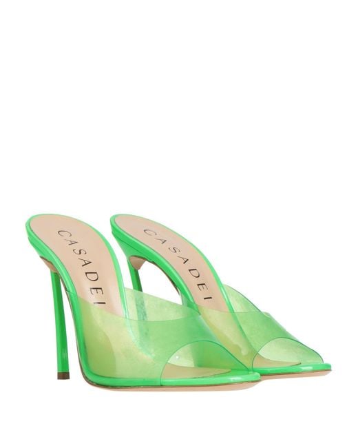 Casadei Green Sandals Rubber