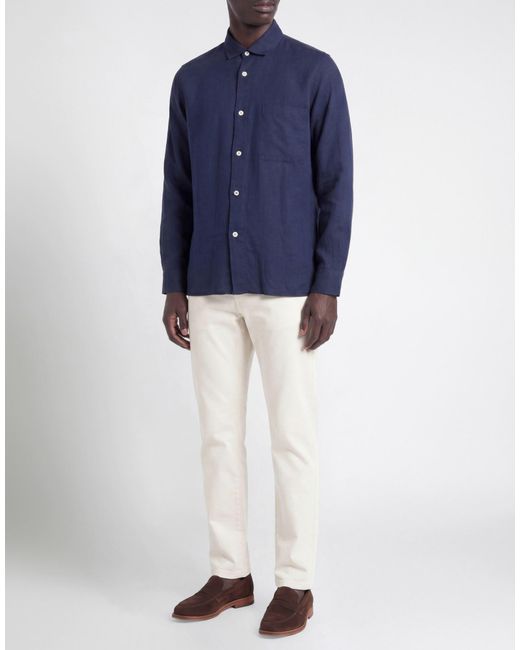 Messagerie Blue Patrizio Piscaglia Shirt Cotton, Polyamide, Elastane for men