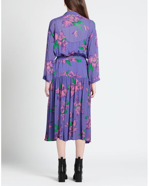 Pinko Purple Midi-Kleid
