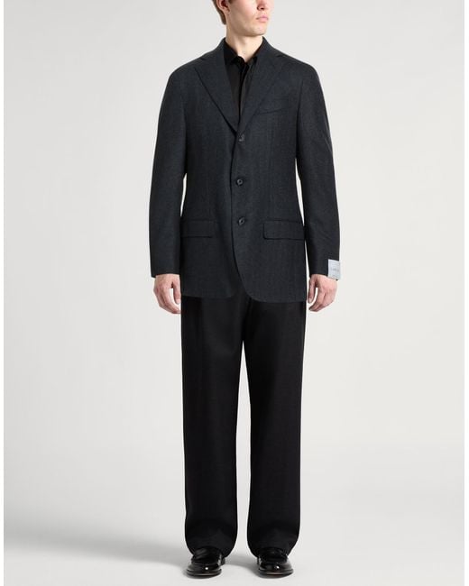Blazer di Caruso in Black da Uomo