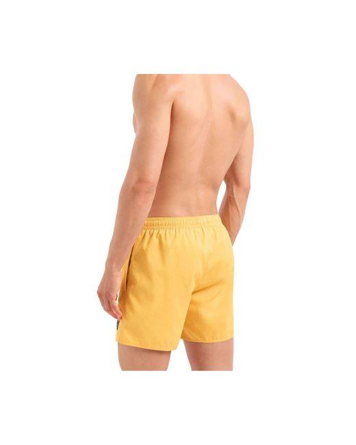 Pantaloni Da Mare di Emporio Armani in Yellow da Uomo