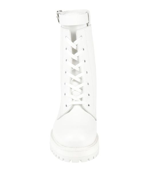 Dondup White Ankle Boots