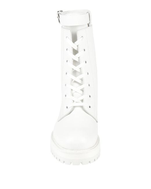 Dondup White Ankle Boots