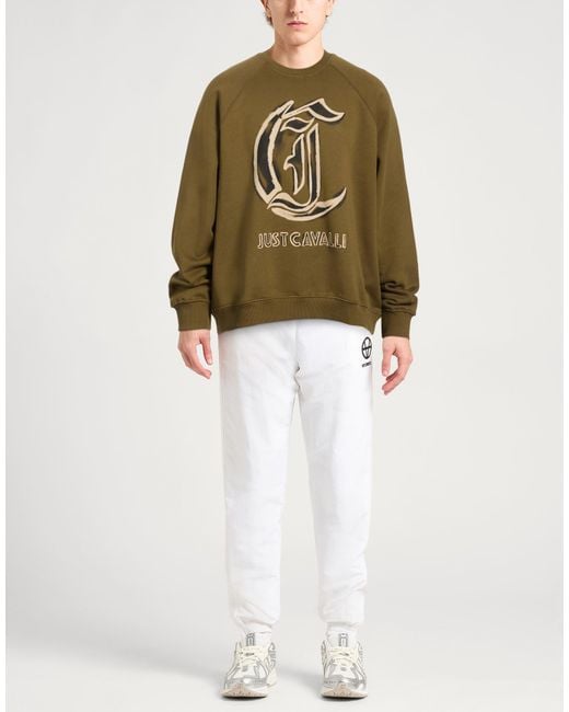 Just Cavalli Green Sweatshirt for men