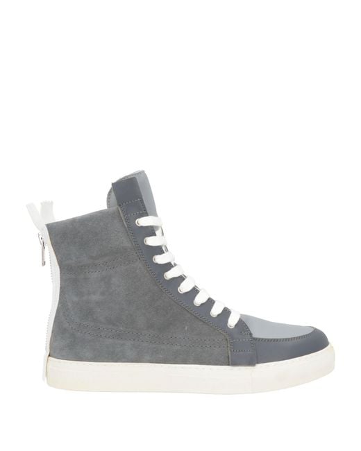 Kris Van Assche Gray Sneakers Leather for men