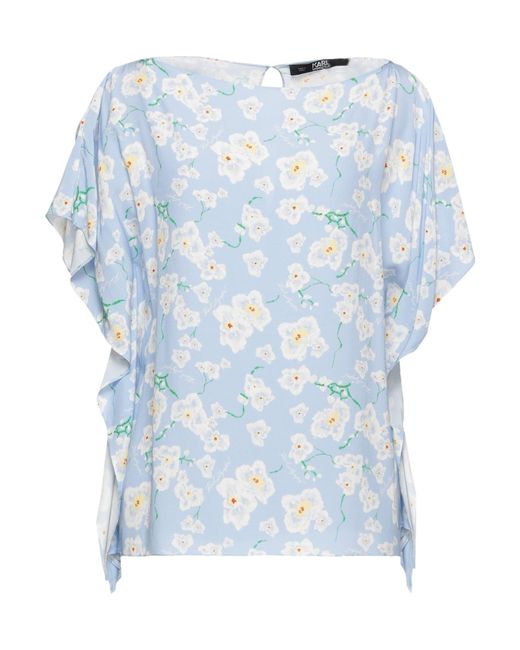 Karl Lagerfeld Blue Top