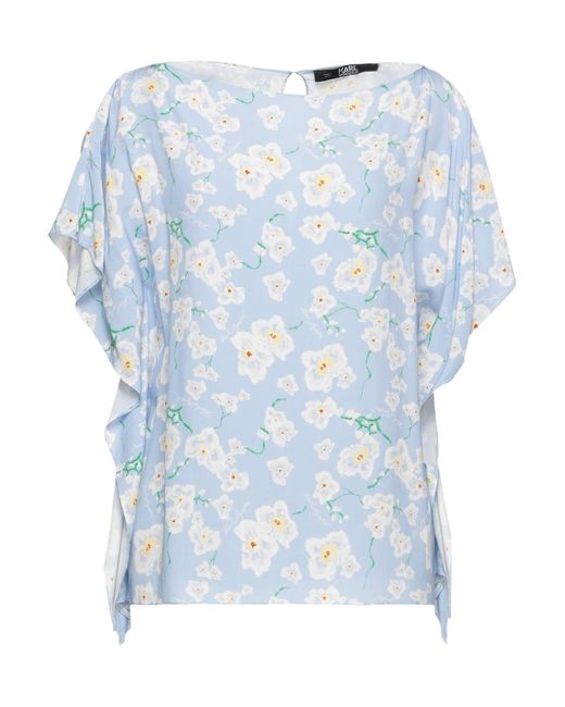 Karl Lagerfeld Blue Top