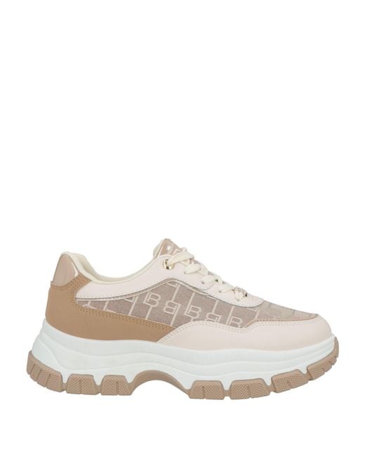 Laura Biagiotti White Sneakers Synthetic Material, Textile Fibers