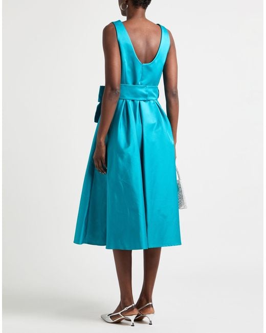 P.A.R.O.S.H. Blue Midi-Kleid