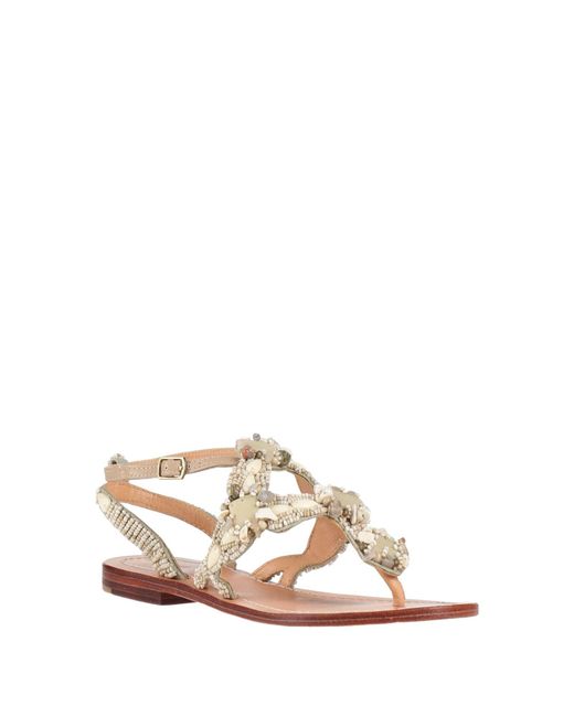 Maliparmi Natural Thong Sandal Textile Fibers