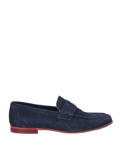 JP/DAVID Blue Loafers Leather