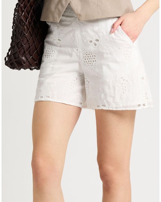Caractere White Shorts & Bermuda Shorts
