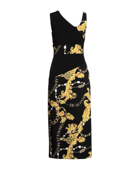 Vestito Midi di Versace Jeans Couture in Black