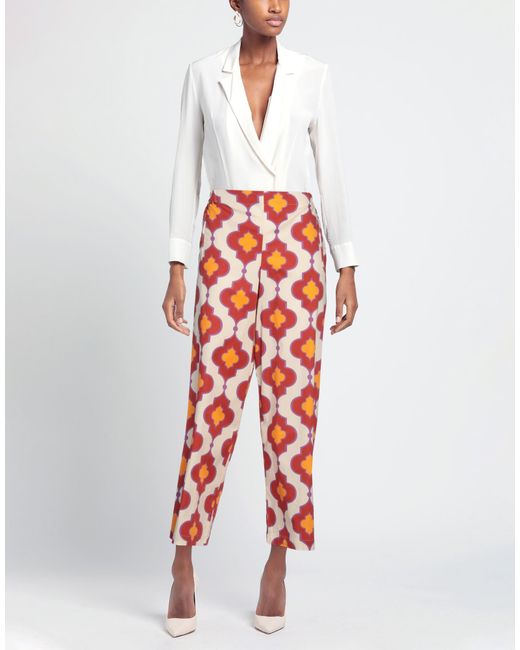 Niu Red Pants Cotton, Elastane