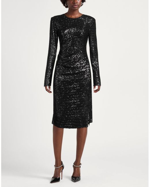 DKNY Black Midi-Kleid
