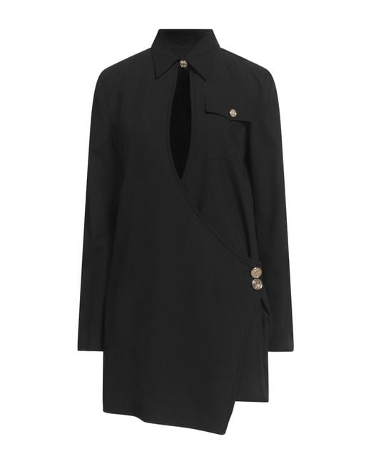 Pinko Black Mini Dress Polyester, Viscose, Elastane
