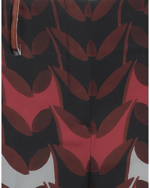Biancoghiaccio Red Pants Polyester, Elastane
