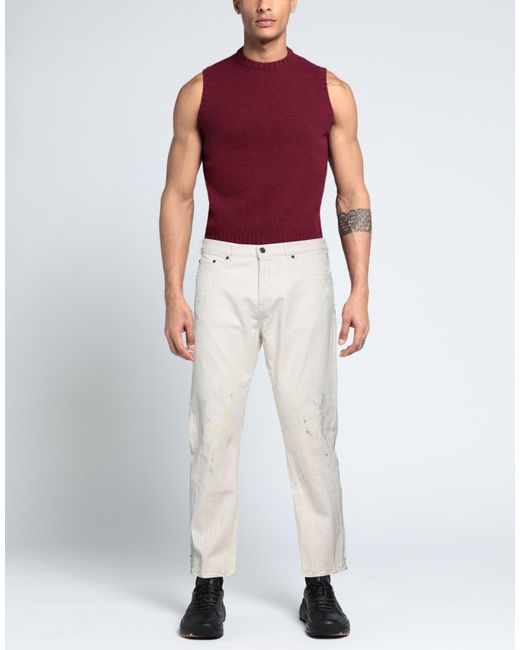 Covert White Denim Trousers for men