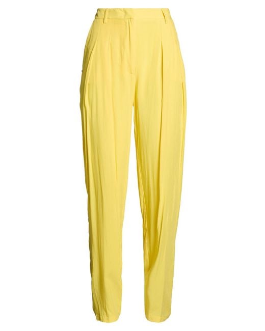 Manila Grace Yellow Pants Viscose