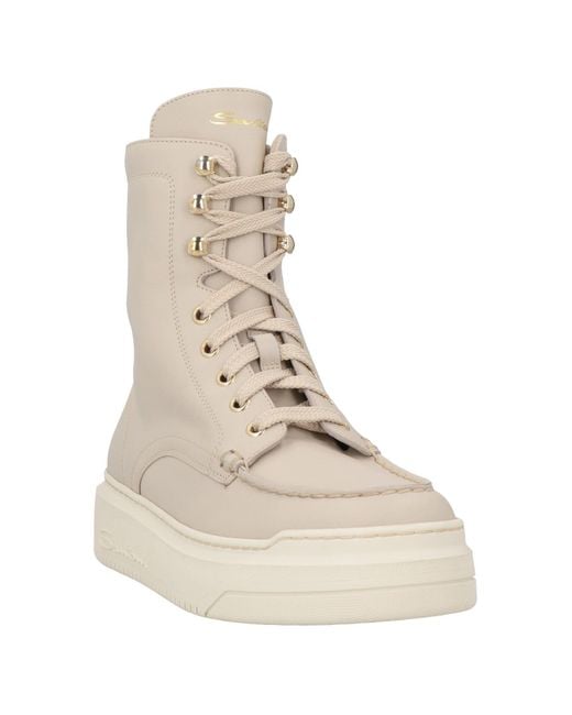 Santoni Natural Ankle Boots