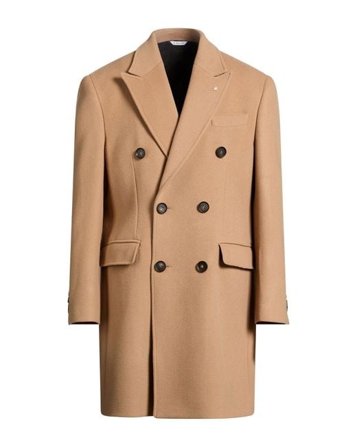 Manuel Ritz Natural Light Coat Virgin Wool, Polyamide for men