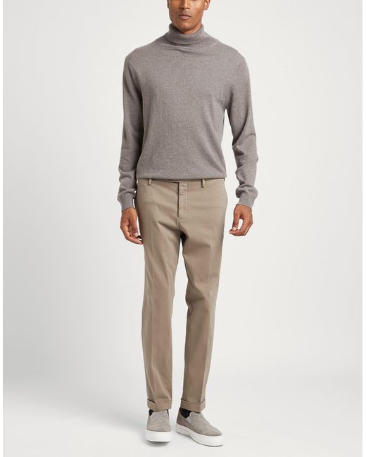Michael Coal Gray Pants Cotton, Elastane for men