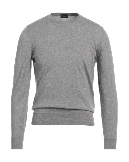 Drumohr Gray Sweater Cashmere for men