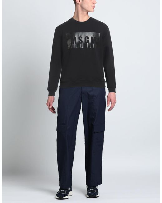 MSGM Black Sweatshirt for men