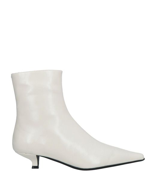 Jeffrey Campbell White Ankle Boots