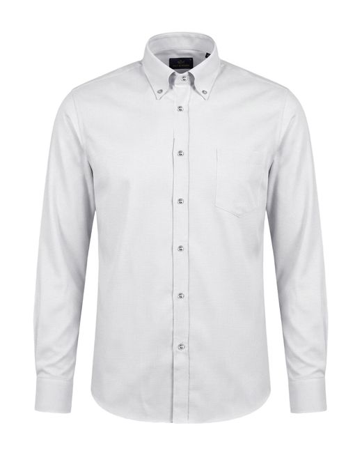 Paul & Shark White Shirt Cotton for men