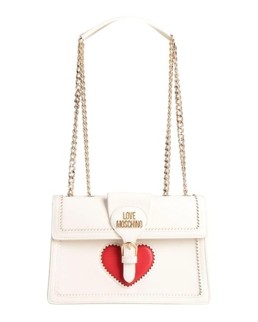 Love Moschino White Shoulder Bag
