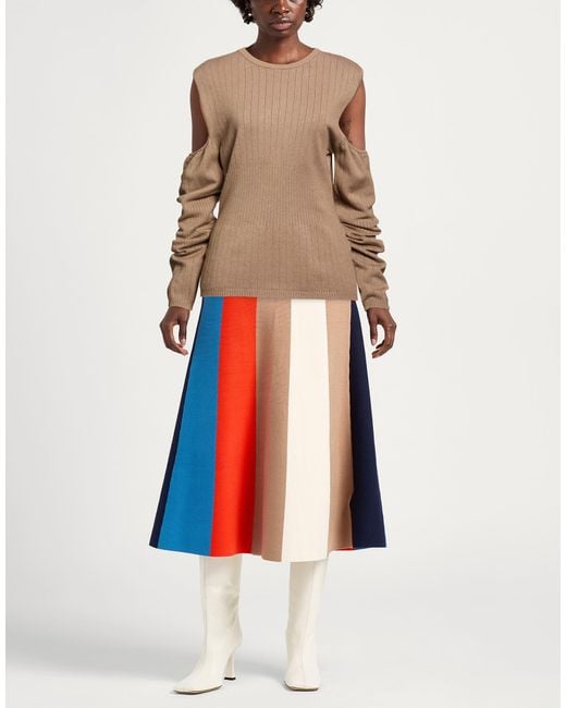 hinnominate Brown Camel Sweater Viscose, Polyester, Polyamide