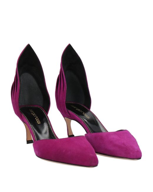 Sergio Rossi Purple Pumps Leather