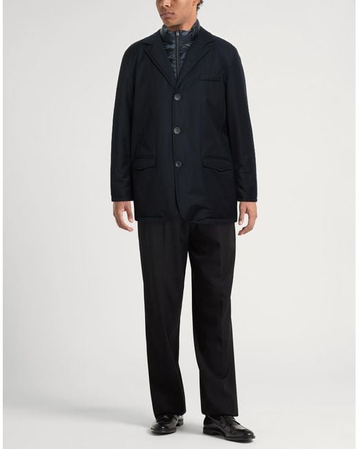 Herno Blue Midnight Jacket Polyester, Viscose for men
